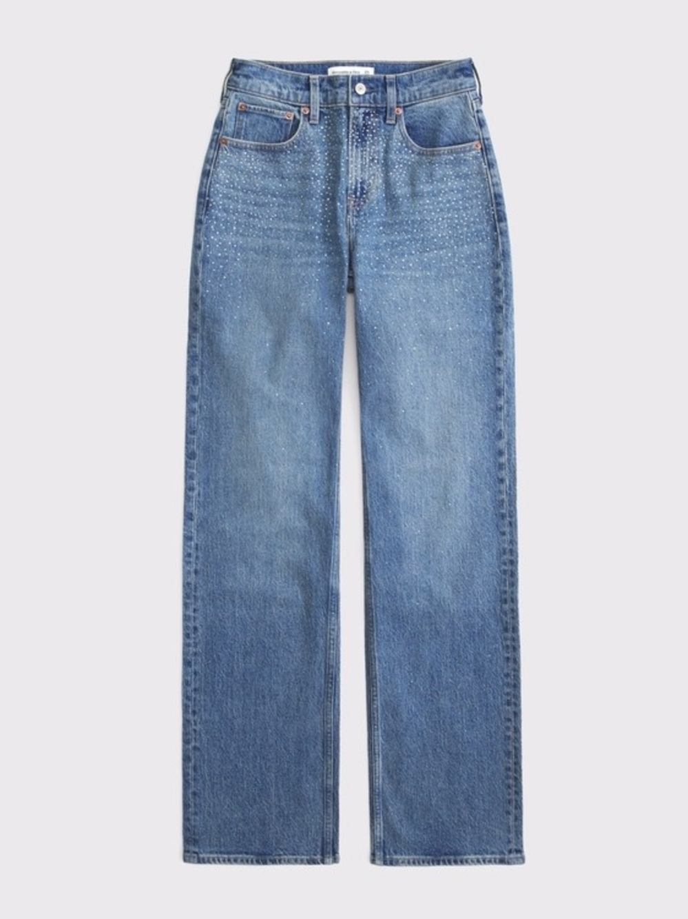 NWT Abercrombie & Fitch Embellished 90's Relaxed Jeans